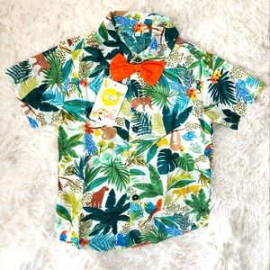 Lightweight Toddler short sleeve button-up
